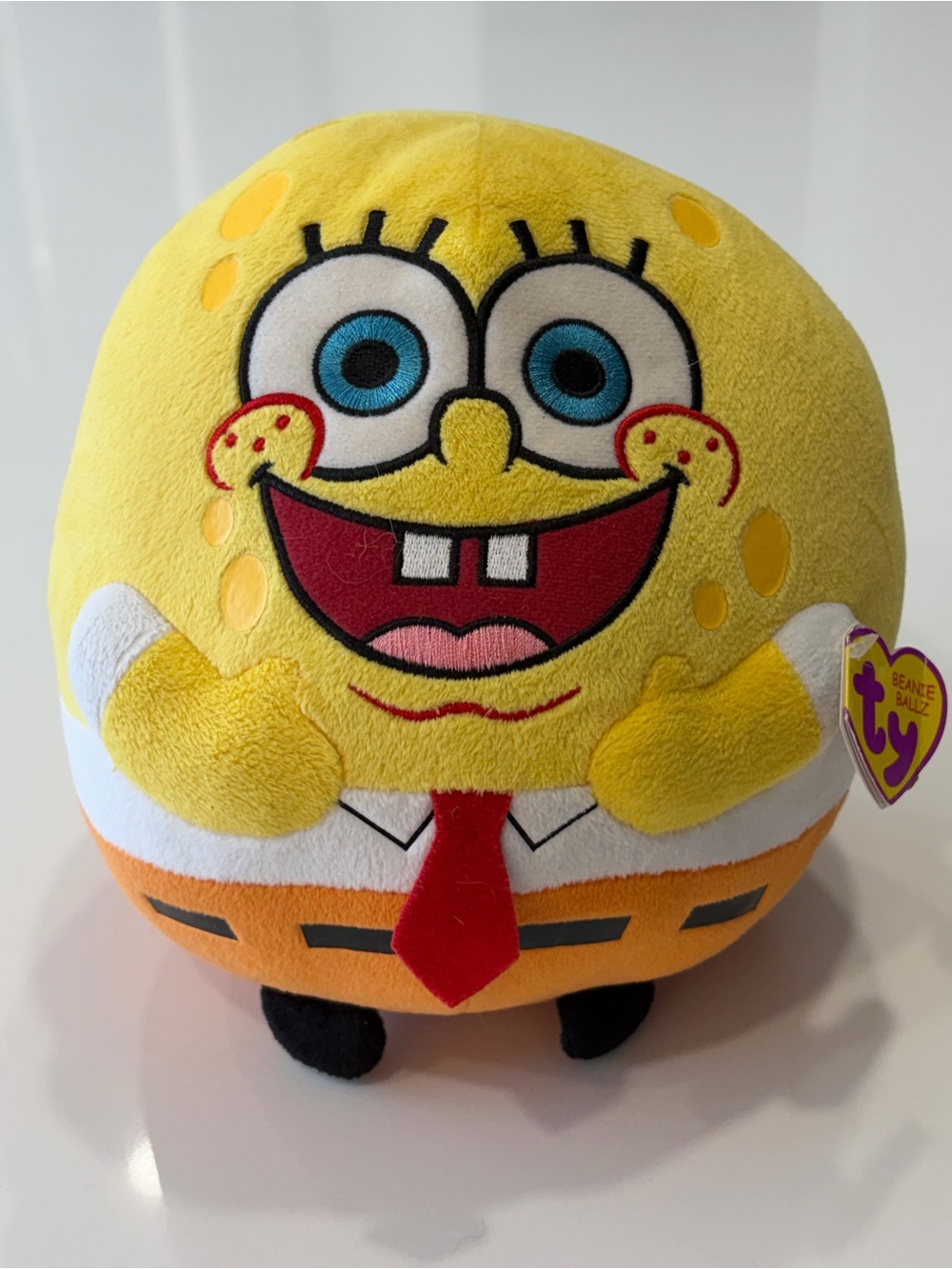 TY SpongeBob SquarePants Plush Beanie Ballz Toy - Medium